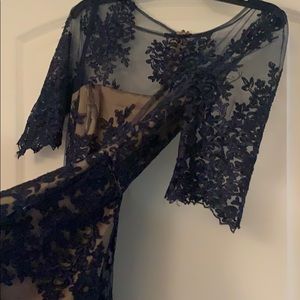 Beautiful dress with navy lace